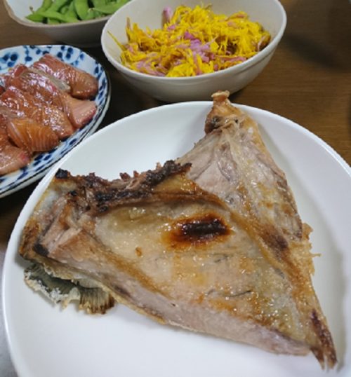 ぶりのカマ焼き